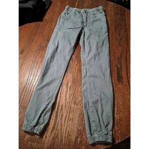 American Eagle Stretch Women’s Pants Sz 2 Gray Jogger Style Drawstring Waist